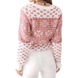 EXLURA Patterns Reindeer Ugly Christmas Women's Sweater Jumper Pullover Tops